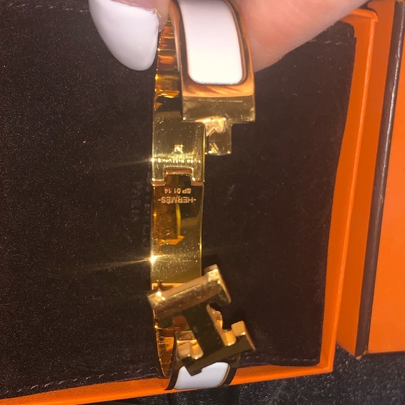 SOLD Hermes Clic H Blanc PM Bracelet - Picture 5 of 8